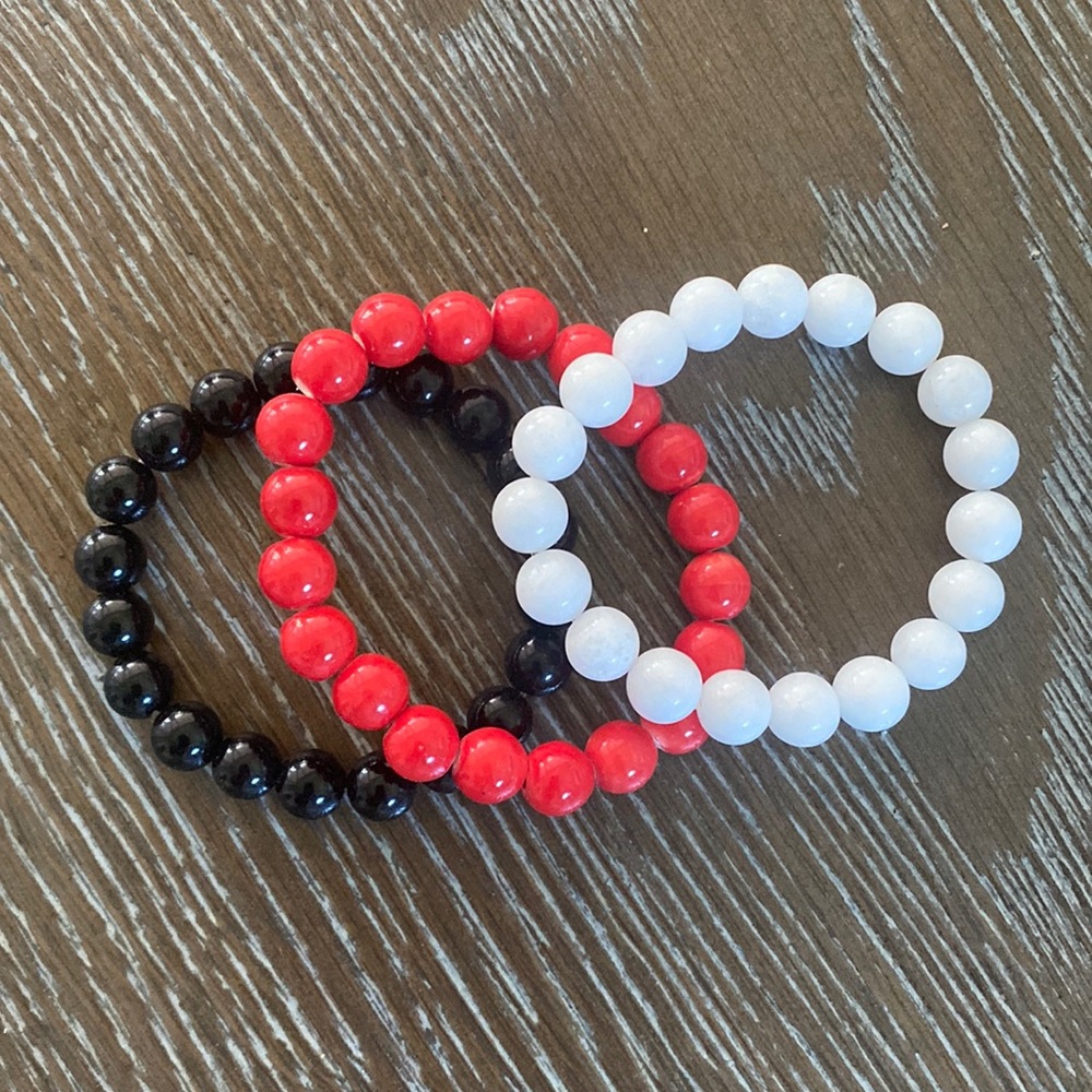 Set of 3 beaded bracelets